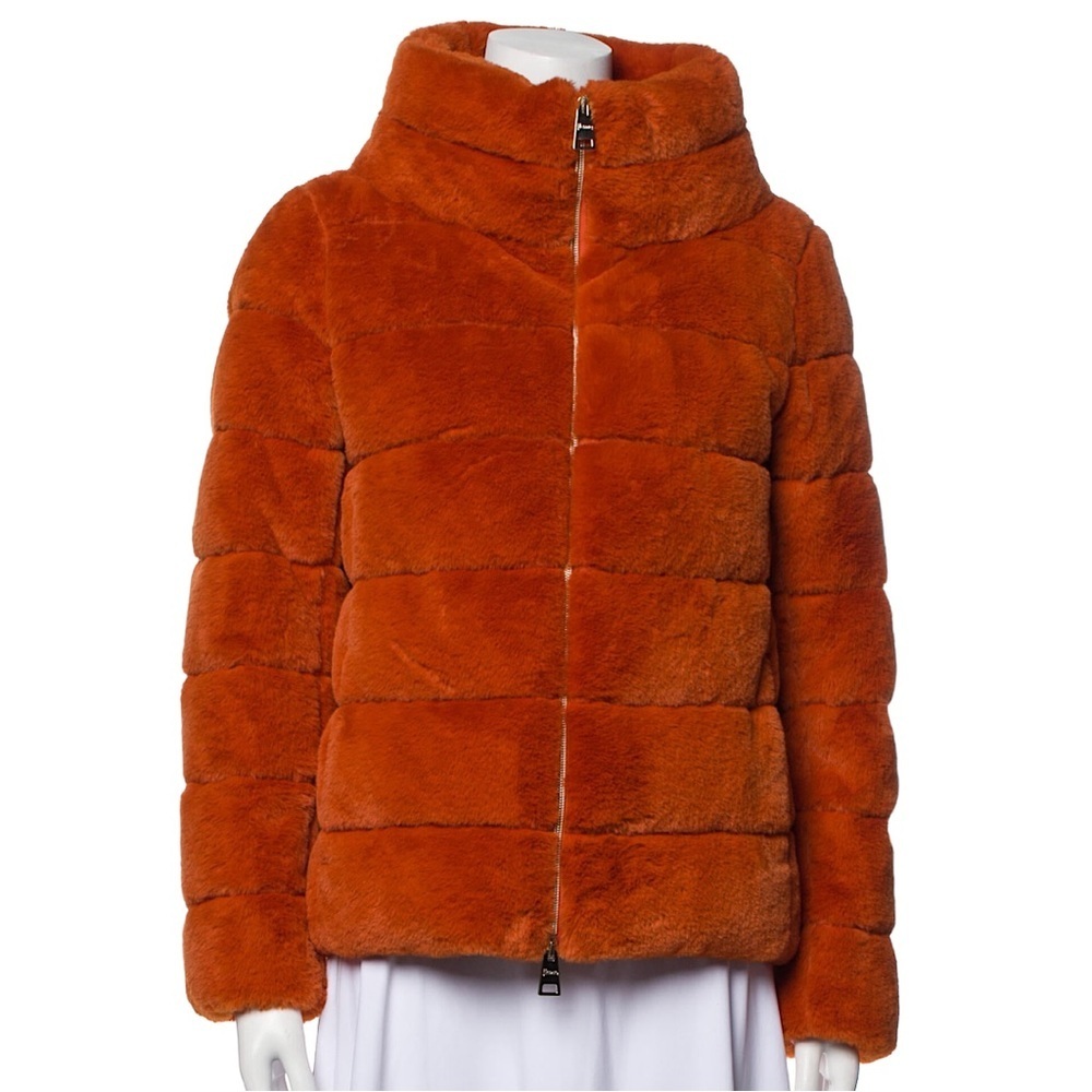 HERNO Milly Goose Down Faux Fur Teddy Coat - Picture 2 of 16
